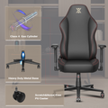 Bestoffice Pc Gaming Chair Ergonomic Office Chair Desk Chair With Lumbar Support Flip Up Arms Headrest Pu Leather Executive High Back Computer Chair For Adults Women Men Pu Black Black Metal Pu