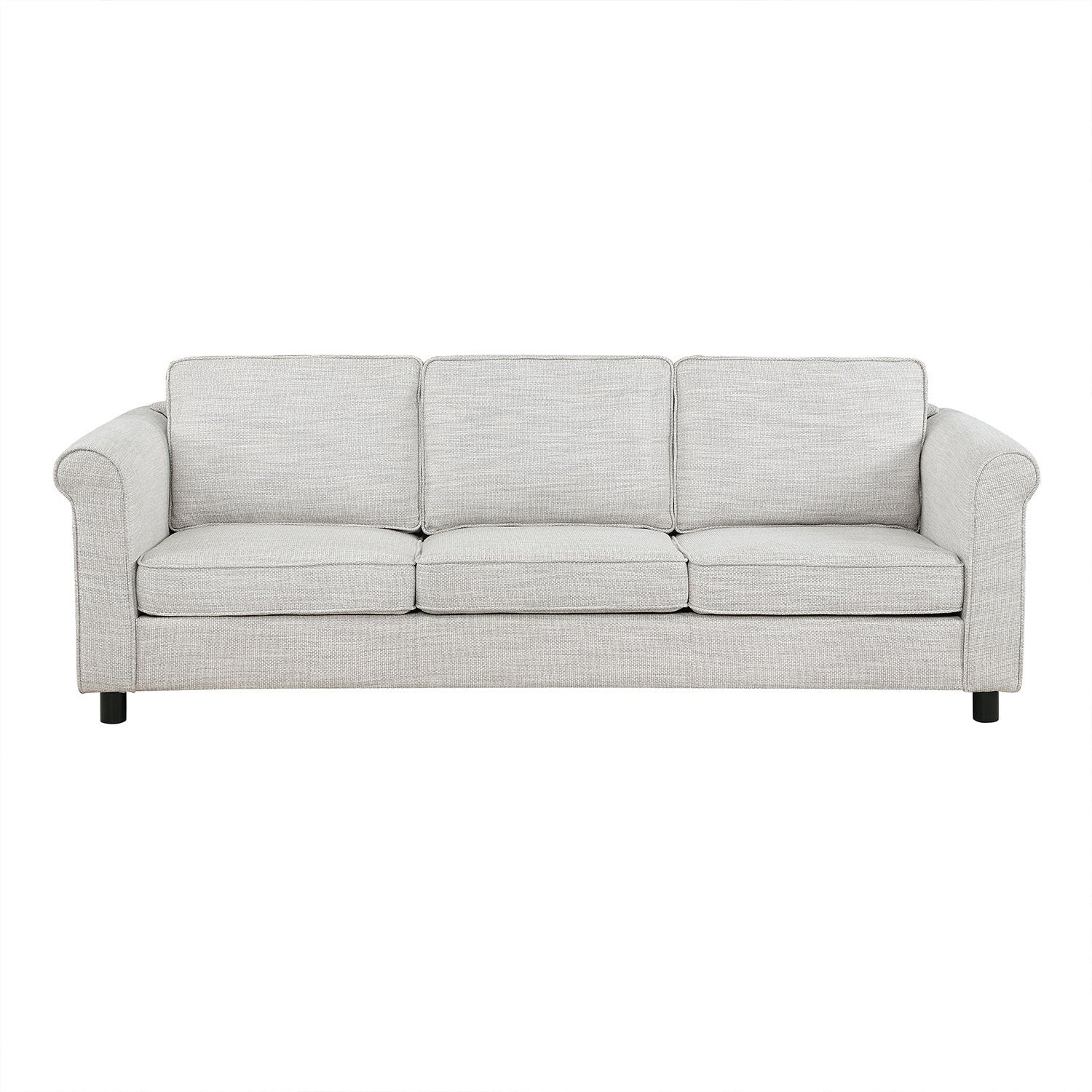89.37inch 3 Seats Upholstered Sofa, Bishop Beige beige-fabric