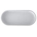 Solid surface bathtub matt white white-solid surface