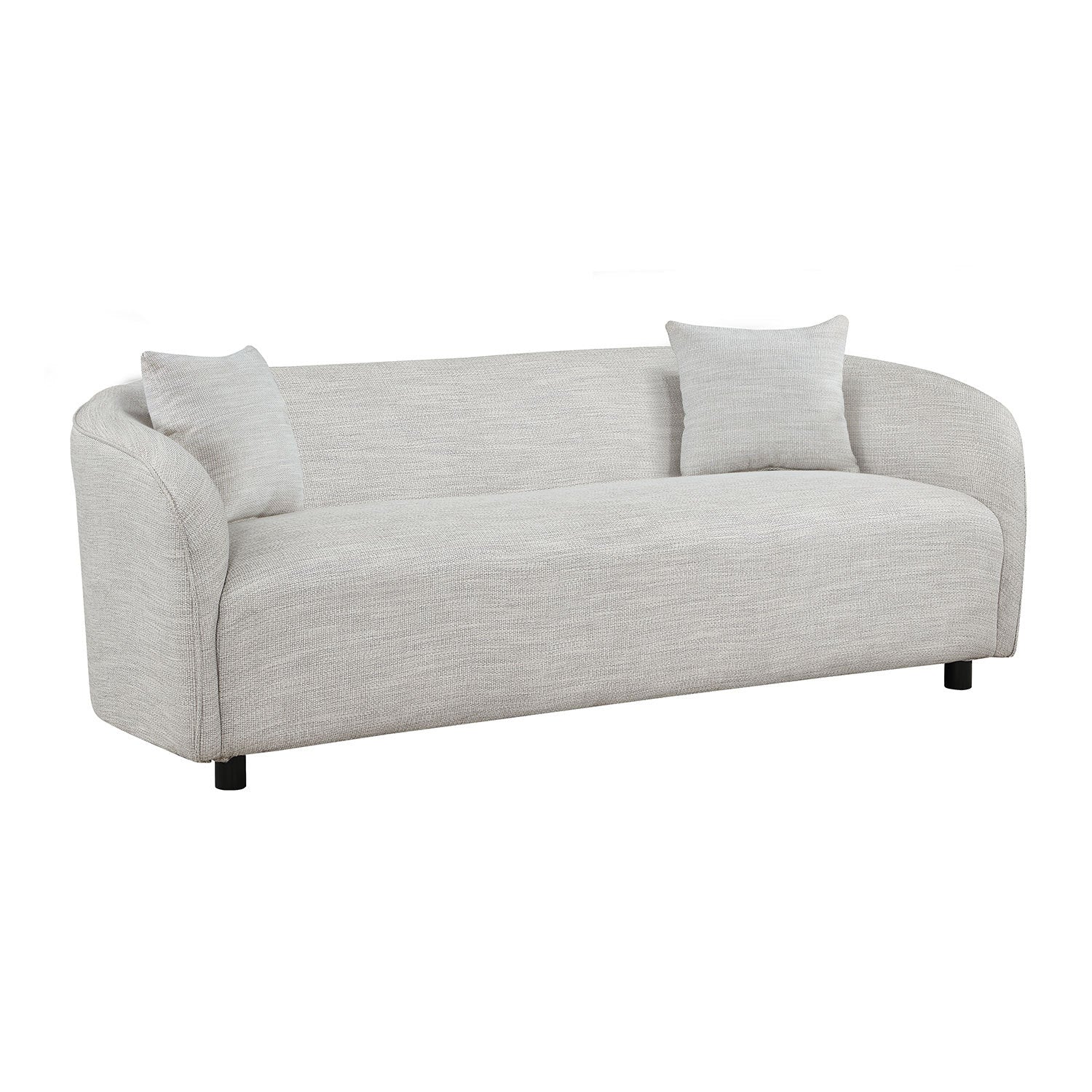3 Seater Sofa Comfy Sofa for Living Room, Boucl Couch grey-fabric