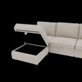 United We Win Modular Sectional Sofa U Shaped Modular Couch With Reversible Chaise Modular Sofa Sectional Couch With Storage Seats Beige Linen