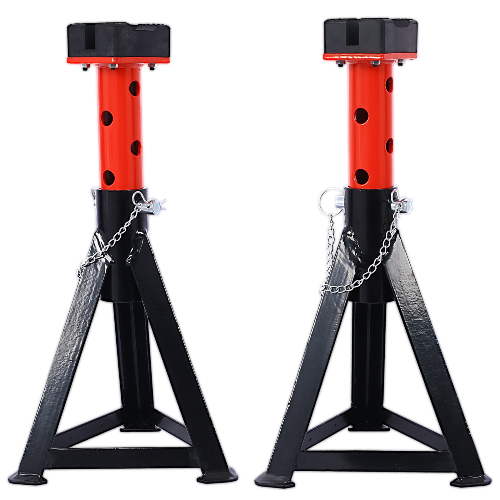 3 Ton Jack Stand, Pair Of Axle Stands Black Metal