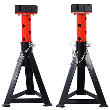 3 Ton Jack Stand, Pair Of Axle Stands Black Metal