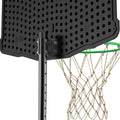 Basketball Hoop System Stand With 30In Backboard, Height Adjustable 60Inch 78Inch For Indoor Outdoor, Fillable Base With Wheels For Kids, Youth Black Steel