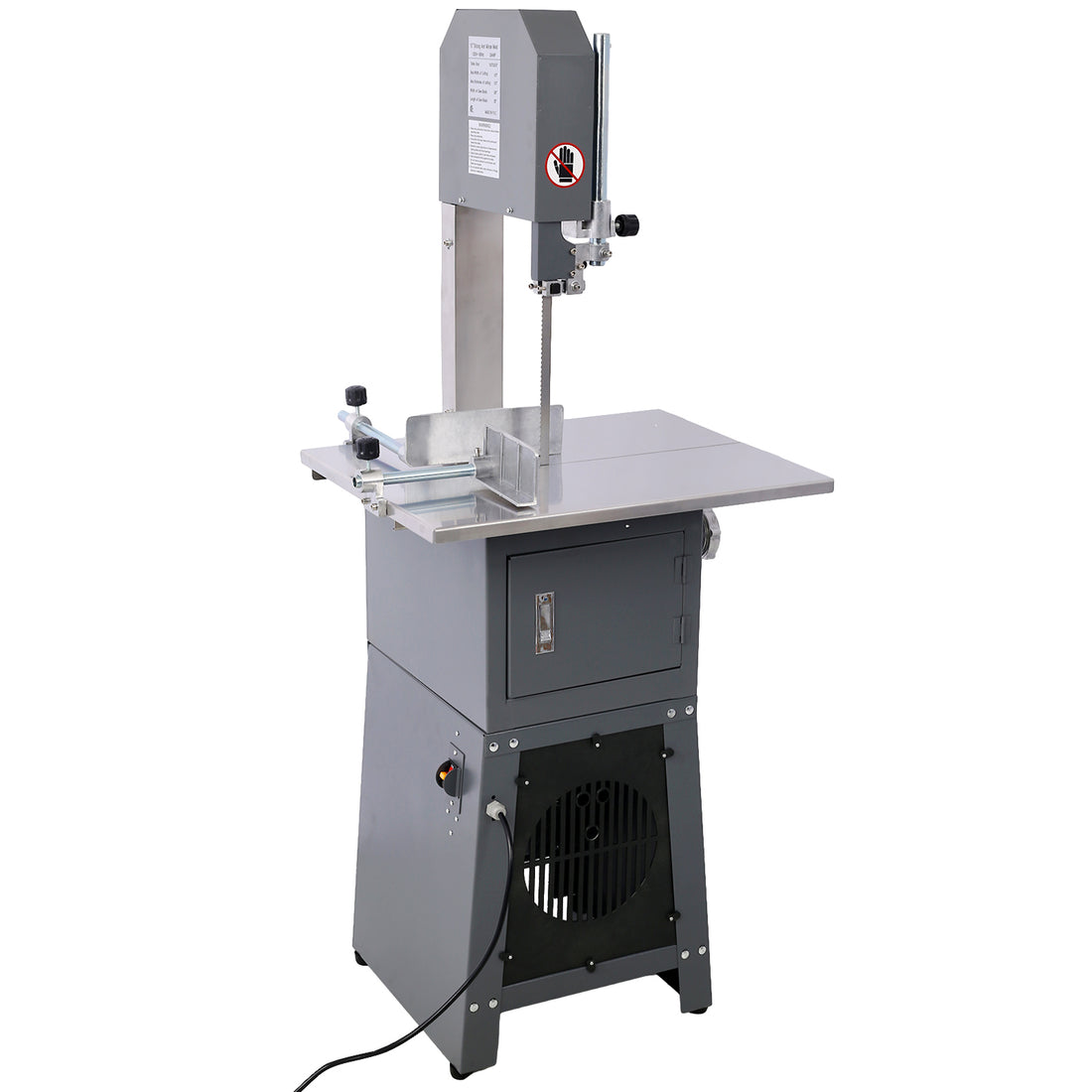 2 In 1 Commercial Butcher Band Saw And Sausage Stuffermachine Slicer Meat Bone Sausage Carne Gray Steel