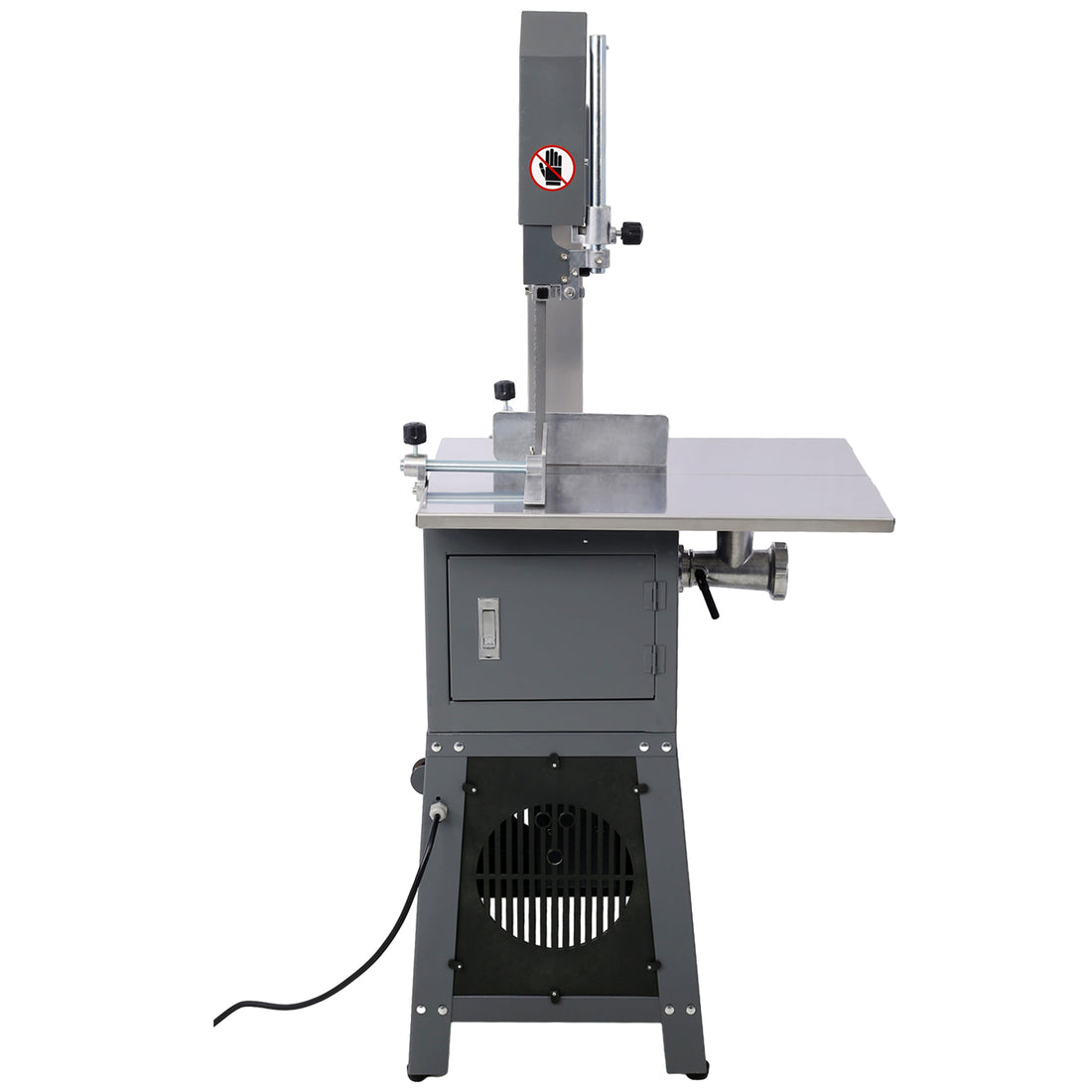 2 In 1 Commercial Butcher Band Saw And Sausage Stuffermachine Slicer Meat Bone Sausage Carne Gray Steel