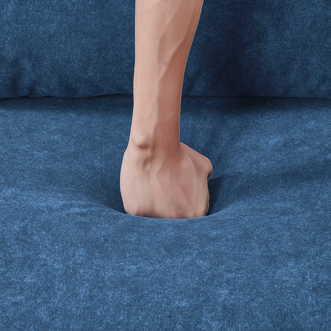 55.1" Pull Out Sleep Sofa Bed Loveseats Sofa Couch With Adjsutable Backrest, Storage Pockets, 2 Soft Pillows, Usb Ports For Living Room, Bedroom, Apartment, Office, Blue Old Sku: Wf315689Aac Blue Foam Microfiber 2 Seat