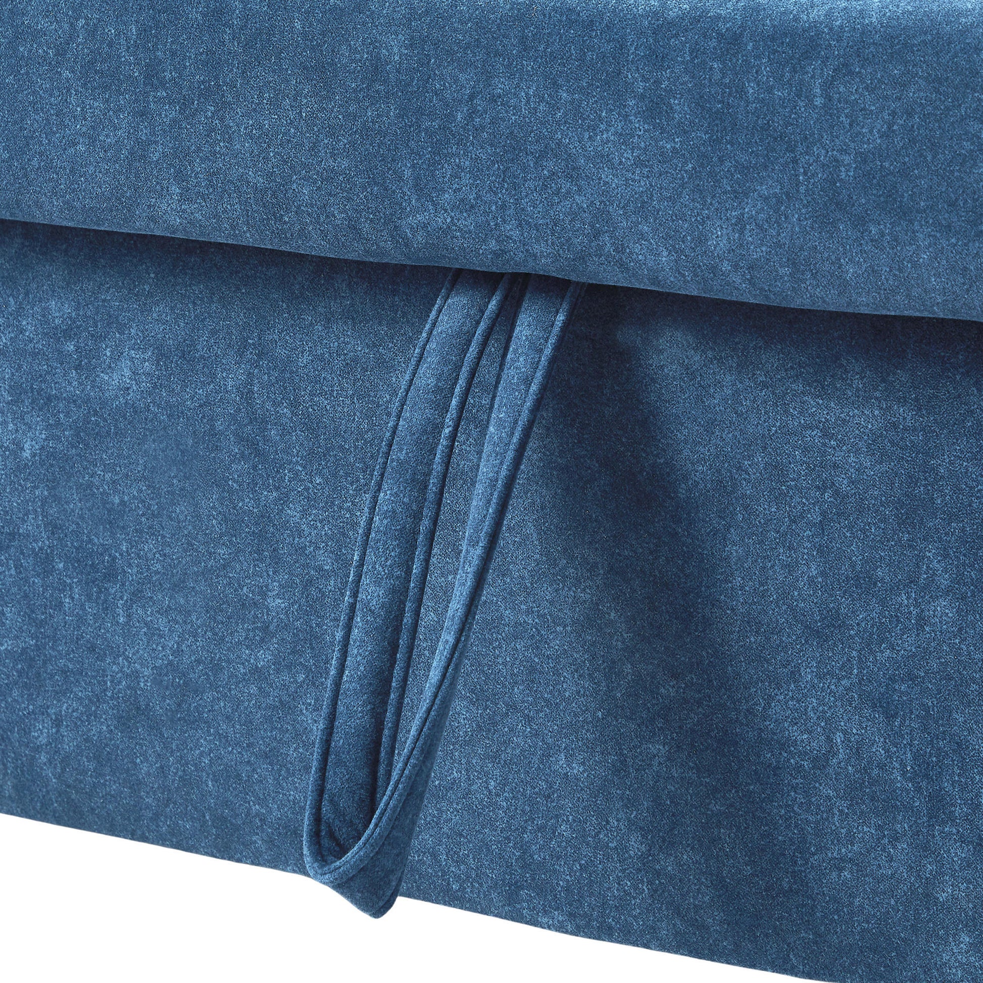 55.1" Pull Out Sleep Sofa Bed Loveseats Sofa Couch With Adjsutable Backrest, Storage Pockets, 2 Soft Pillows, Usb Ports For Living Room, Bedroom, Apartment, Office, Blue Old Sku Wf307821Aac Blue Foam Microfiber