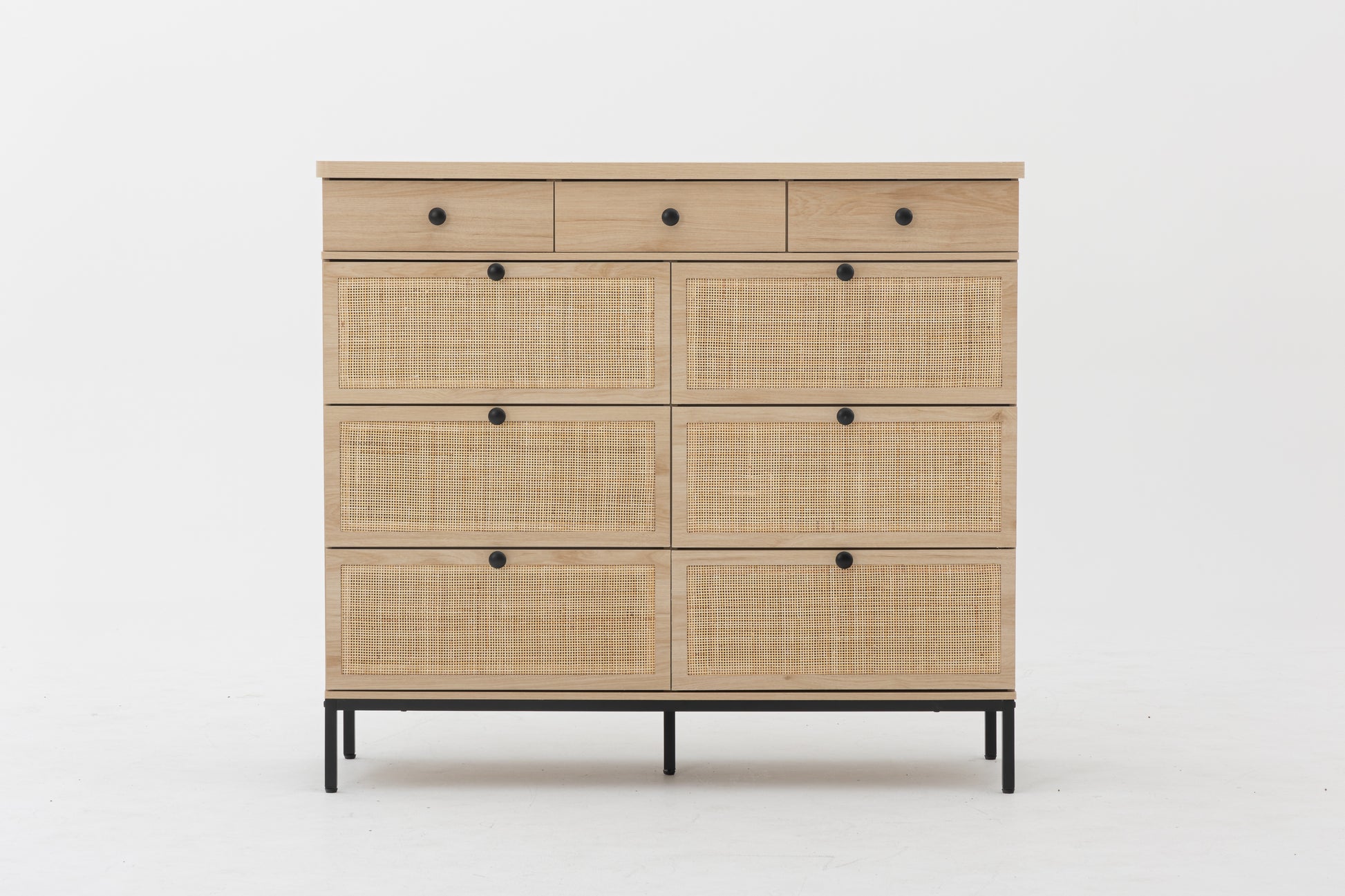 Rattan 9 Drawer Dresser For Bedroom, 60 Inch Wide Rustic Wood Dresser Rattan 9 Drawer Dresser For Bedroom, 60 Inch Wide Rustic Wood Dresser