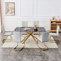 Large Modern Minimalist Rectangular Dining Table With 0.39 