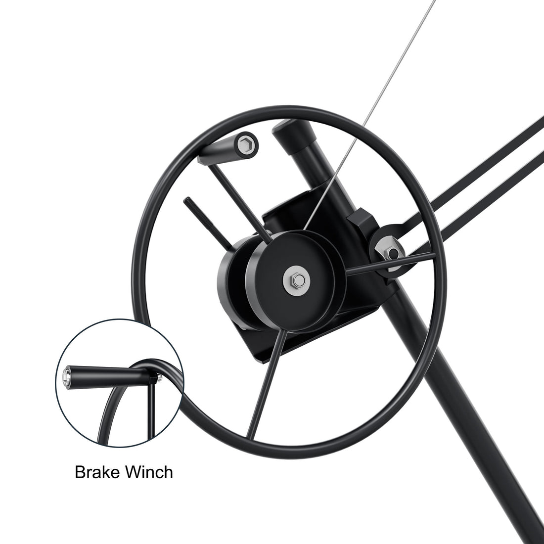 11Ft Lift Drywall Panel Hoist Jack For Ceiling Black Black Iron Plastic