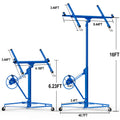 16Ft Lift Drywall Panel Hoist Jack For Ceiling Blue Blue Iron Plastic