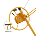 16Ft Lift Drywall Panel Hoist Jack For Ceiling Yellow Yellow Iron Plastic