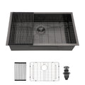 Gunmetal Black Kitchen Sink 30