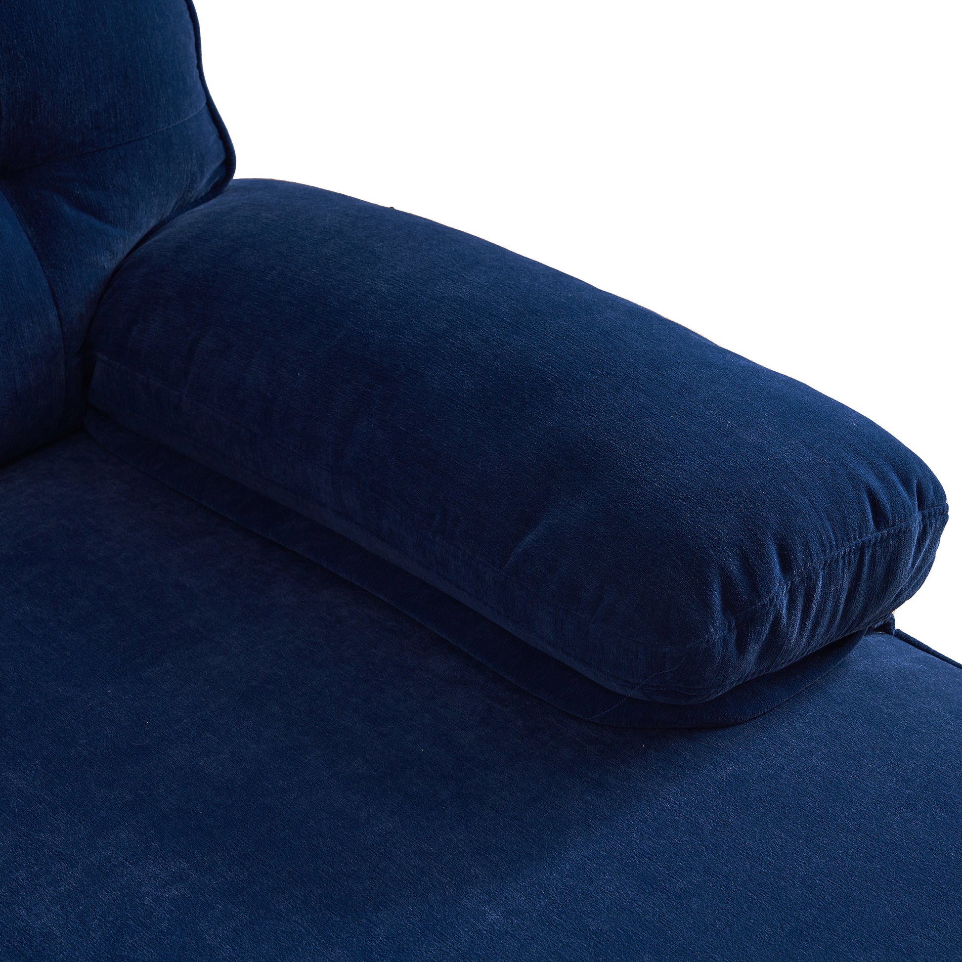 83" Modern Sectional Sofas Couches Velvet L Shaped Couches For Living Room, Bedroom, Blue Blue Foam Velvet