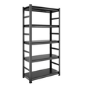 Storage Shelves 5 Tier Heavy Duty Metal Shelving Unit Adjustable Shelving Units And Storage Rack Kitchen Garage Shelf H72 * W35.4 * D15.7 5 Black Standard Vertical Kitchen Open Back Metal Classic Adjustable Shelves Metal Steel