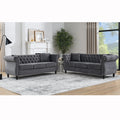 3 Seater 3 Seater Combination Sofa.Grey Velvet W834S00062 Grey Foam Velvet