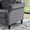 3 Seater 3 Seater Combination Sofa.Grey Velvet W834S00064 Grey Foam Velvet