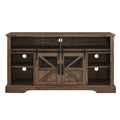 60 Inch Electric Fireplace Entertainment Center With Door Sensor Reclaimed Barnwood Color Powder Coated Electric Reclaimed Barnwood Vent Free Yes Insert Wood Stainless Steel Glass Electric