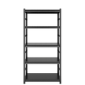 Adjustable Heavy Duty Metal Shelving 5 Tier Storage Shelves, 2000Lbs Load, Kitchen, Garage, Pantry H63 * W31.5 * D15.7 5 Black Standard Vertical Office Open Back Metal Classic Adjustable Shelves Metal Steel