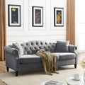 3 Seater 3 Seater Combination Sofa.Grey Velvet W834S00064 Grey Foam Velvet
