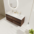 48 Inch Bathroom Vanity With Dual Sink, Resin