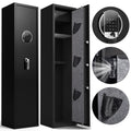 Large Capacity Metal Rifle Safe,Security Cabinet Rifle Safe With Digital Lock ,Quick Access Keypad Long Safe, 4 5 Safe Black Steel