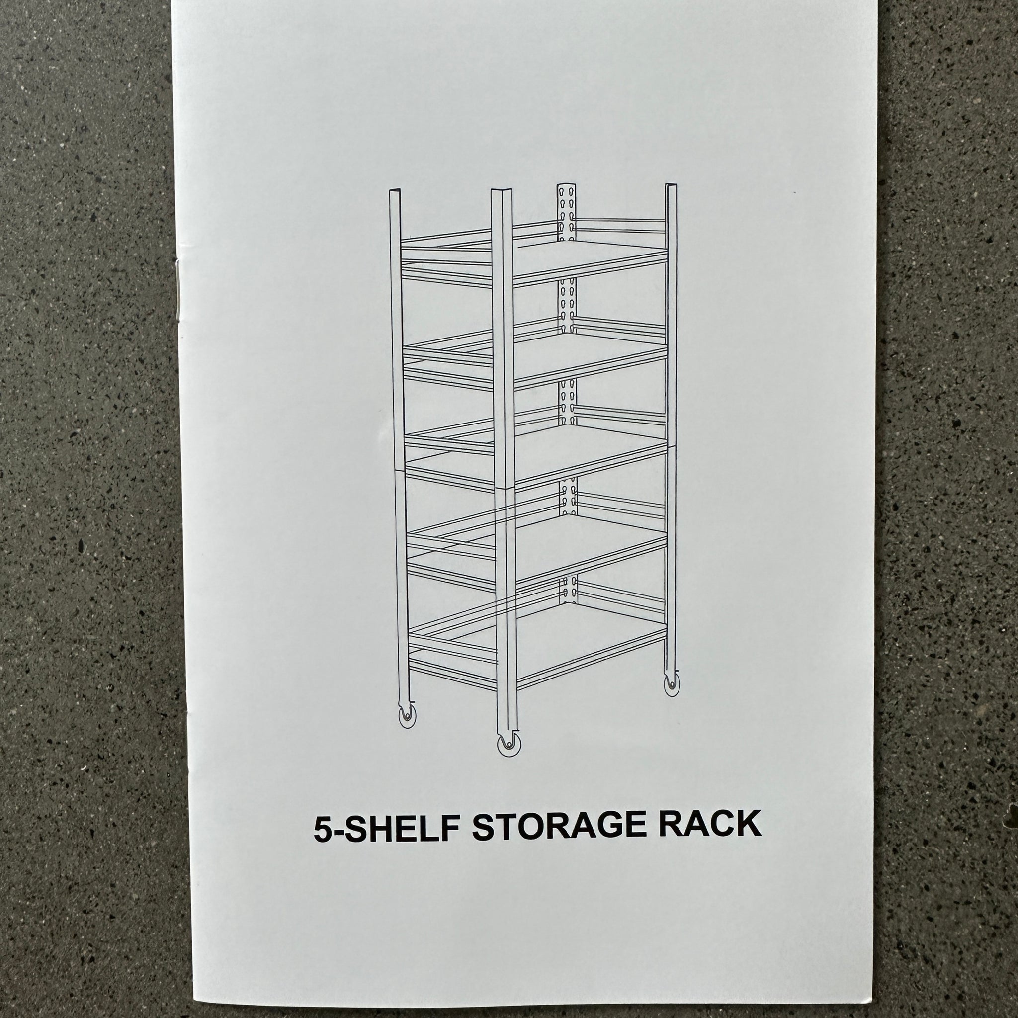 63"H Storage Shelves Heavy Duty Metal Shelving Unit Adjustable 5 Tier Pantry Shelves With Wheels Load 1750Lbs Kitchen Shelf Garage Storage 5 Black Standard Vertical Kitchen Open Back Metal Antique Adjustable Shelves Metal Metal