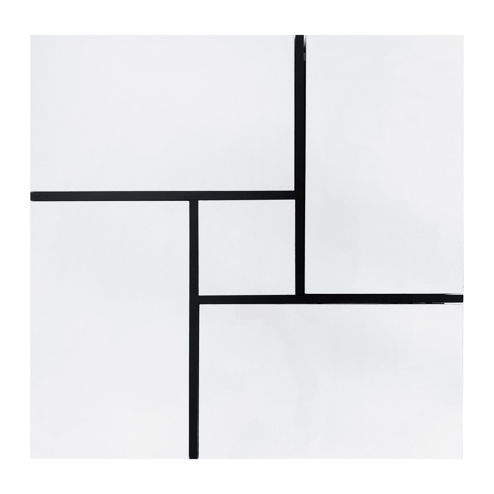 Unique Design Coffee Table With 4 Hidden Storage Compartments, Square Cocktail Table With Extendable Sliding Tabletop, Uv High Gloss Design Center Table For Living Room, 31.5"X 31.5" White Soft Close Drawers Primary Living Space Freestanding Square