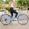 7 Speed, Steel Frame, Multiple Colors 26 Inch Ladies cycling-blue-garden & outdoor-steel