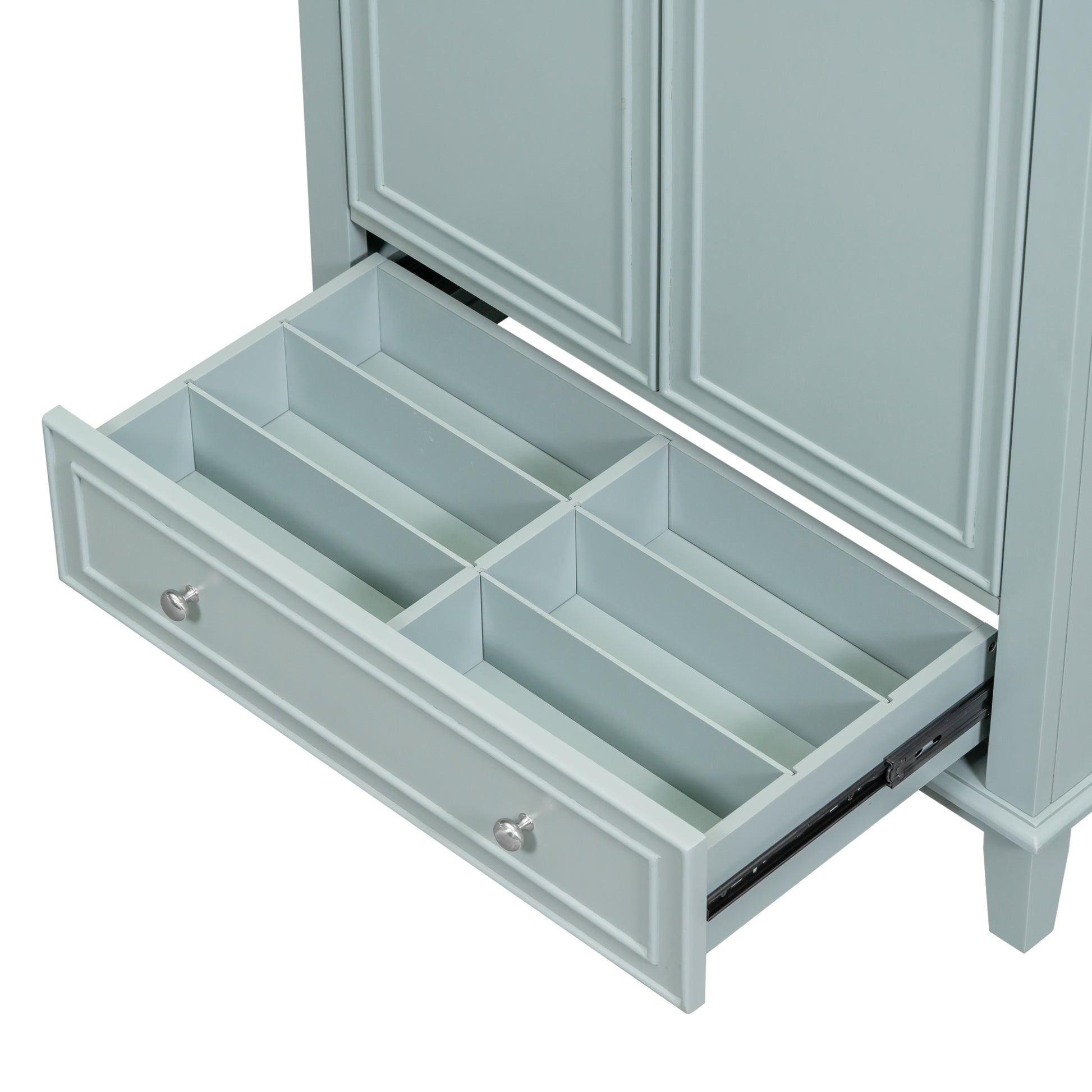 30" Bathroom Vanity With Sink Combo, Multi Functional Bathroom Cabinet With Doors And Drawer, Solid Frame And Mdf Board, Green Old Sku:Sy999606Aac Green Solid Wood Mdf