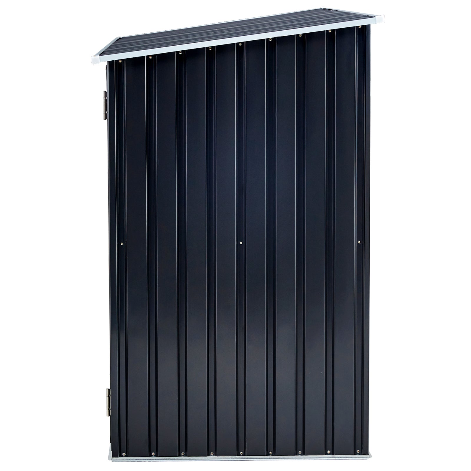 Firewood Storage Shed, Outdoor Firewood Rack, Outdoor Storage Shed With Log Holder, Firewood Shelter For Patio, Anthracite Galvanized Steel Dark Gray Steel