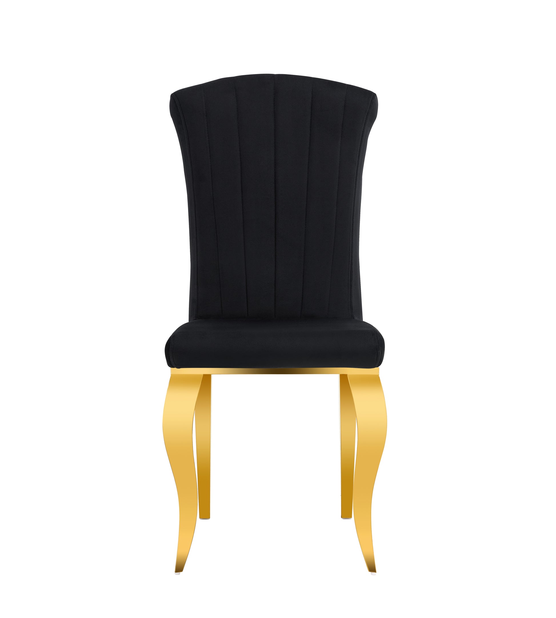 Chair Gold Leg 2Pcs L105 Gold Matte Black Metal