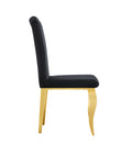 Chair Gold Leg 2Pcs L105 Gold Matte Black Metal