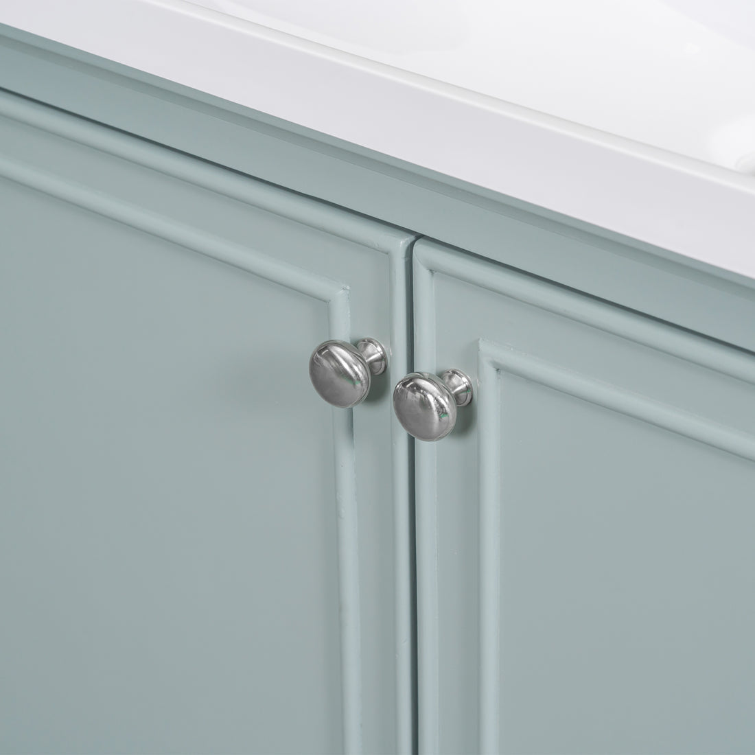 30" Bathroom Vanity With Sink Combo, Multi Functional Bathroom Cabinet With Doors And Drawer, Solid Frame And Mdf Board, Green Old Sku:Sy999606Aac Green Solid Wood Mdf