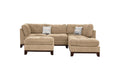 Sectional Sofa W Ottoman Camel Chenille Living Room Furniture #F6478 Camel Chenille Wood Primary Living Space Cushion Back Classic,Contemporary,Modern Pillow Top Arms Chenille 6 Seat