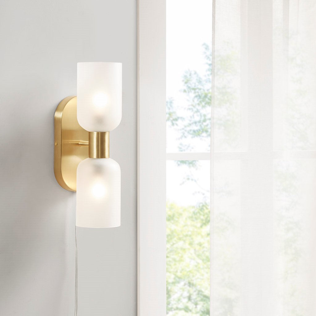 Double Tube 2 Light Wall Sconce