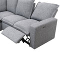 Power Recliner Chair Home Theater Seating Soft Chair With Usb Port For Living Room, Bedroom, Theater Room, Grey Grey Foam Linen