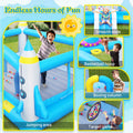 Multifunctional Jump 'N Slide Inflatable Bouncer For Kids Complete Setup With Blower 198