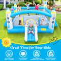 Multifunctional Jump 'N Slide Inflatable Bouncer For Kids Complete Setup With Blower 198