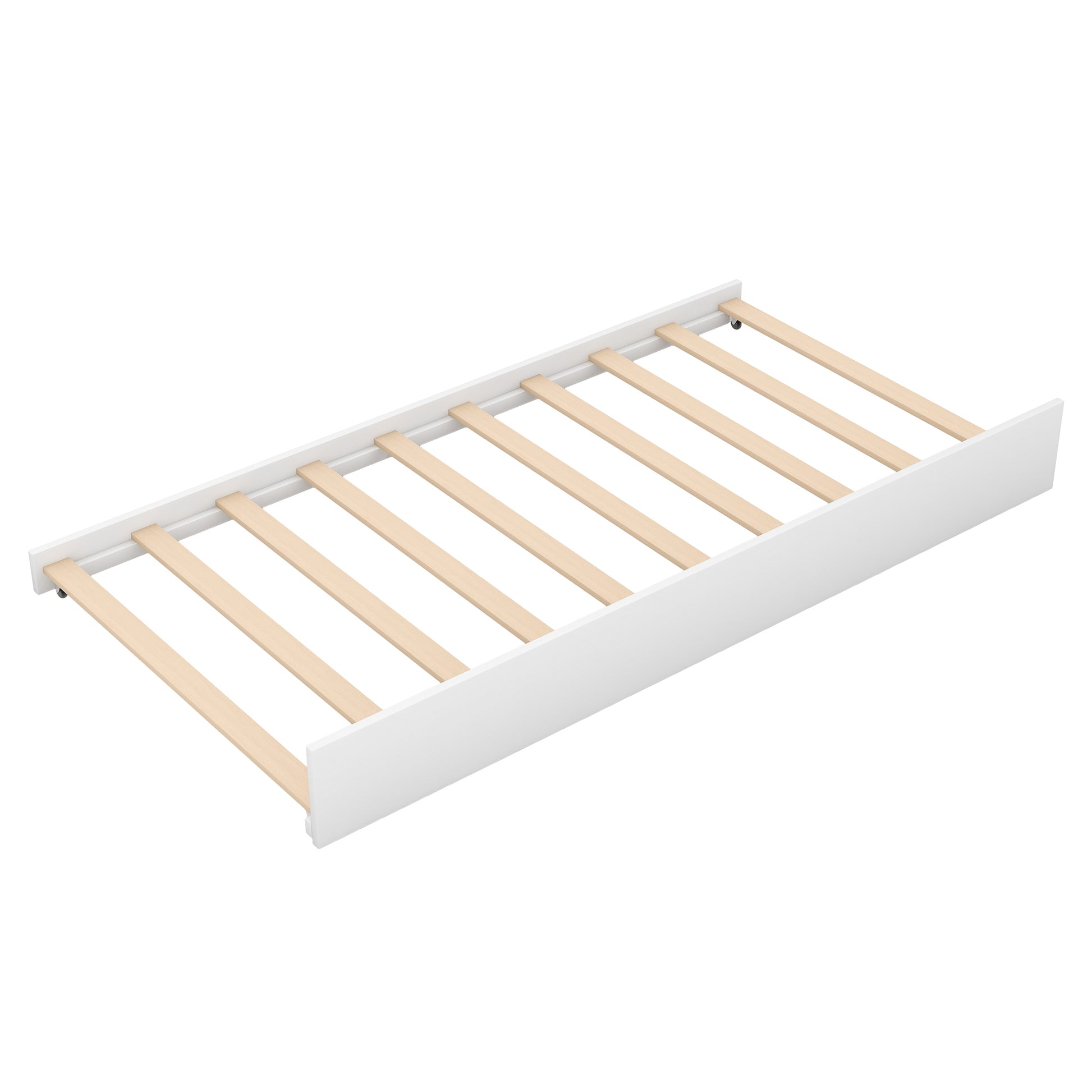 House Bed With Trundle, Can Be Decorated,White Old Sku:Sm000103Aak White Pine