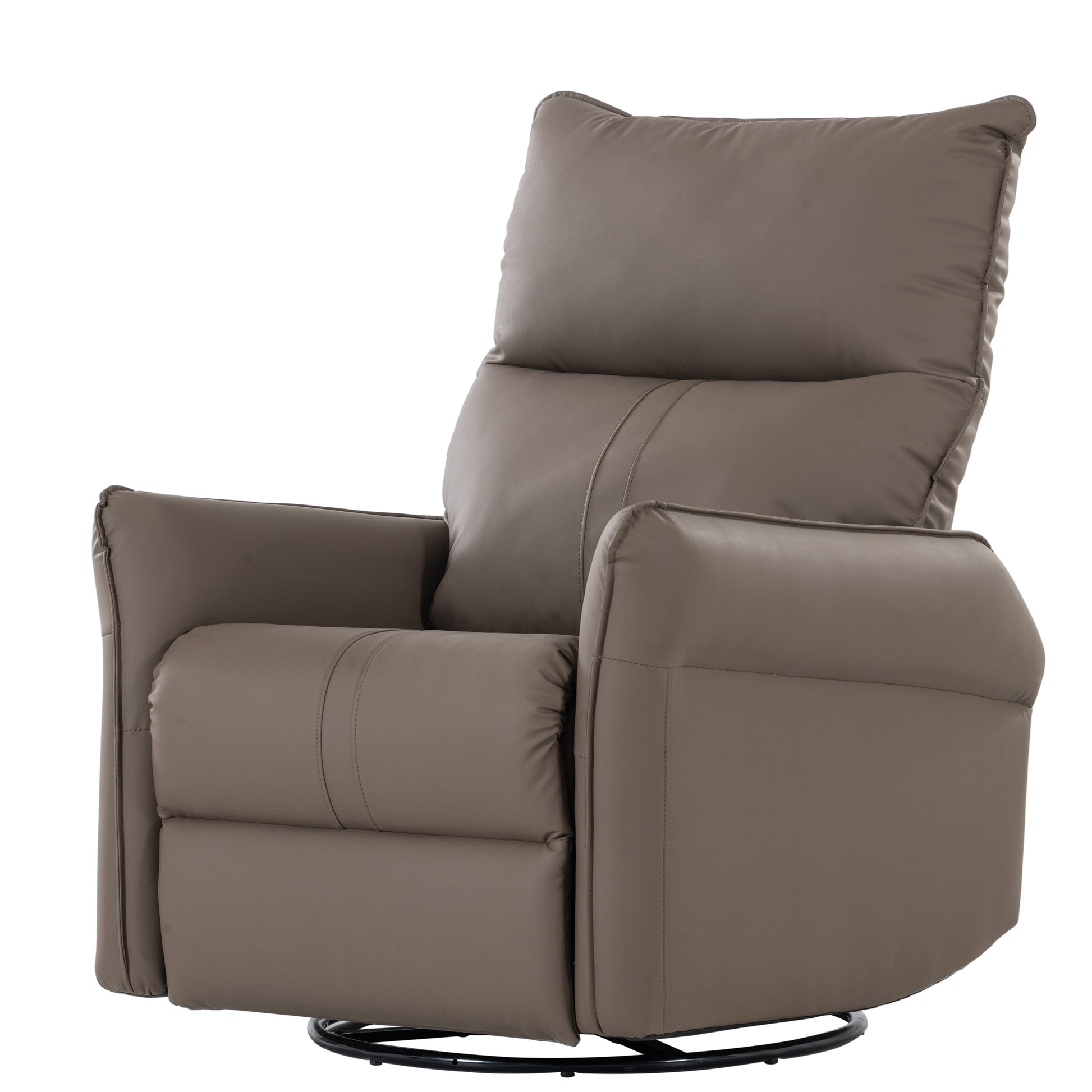 270 Power Swivel Rocker Recliner Chair, Electric Glider Reclining Sofa With Usb Ports, Power Swivel Glider, Rocking Chair Nursery Recliners For Living Room Bedroom Brown Solid Brown Light Brown Primary Living Space Foam Wipe Clean Rectangular