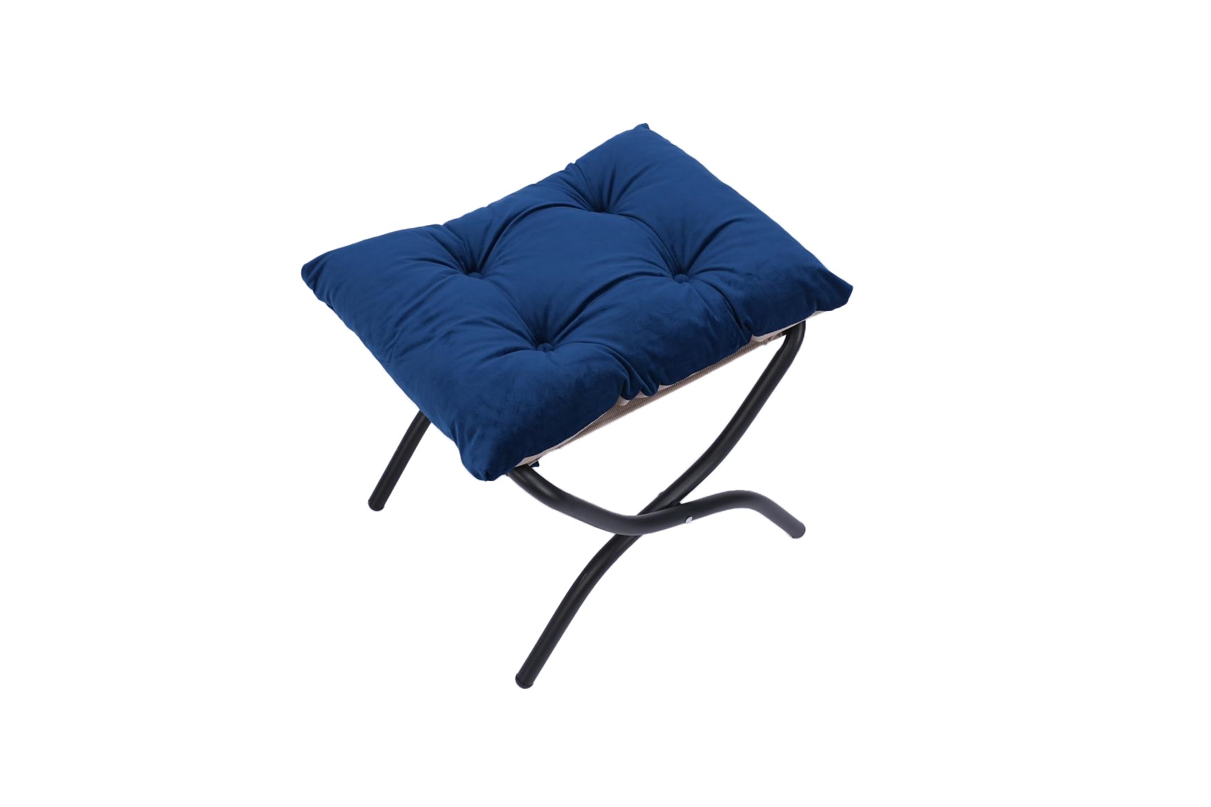 Living Room Chairs Modern Cotton Fabric Lazy Chair, Accent Contemporary Lounge Chair, Single Steel Frame Leisure Sofa Chair With Armrests And A Side Pocket Blue ,With Ottoman ,With Footrest Blue Primary Living Space Soft Polyester Fiber Pad Fabric 1 Seat