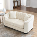 3 Seater 2 Seater Combination Sofa.Velvet Beige Beige Foam Velvet 5 Seat