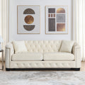 3 Seater 2 Seater Combination Sofa.Velvet Beige Beige Foam Velvet 5 Seat