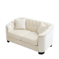 3 Seater 2 Seater Combination Sofa.Velvet Beige Beige Foam Velvet 5 Seat