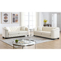 3 Seater 3 Seater Combination Sofa.Velvet Beige Beige Foam Velvet 6 Seat