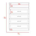 Omaha 2 Piece Armoire And Dresser, White White 2 Piece Set Bedroom Modern Engineered Wood