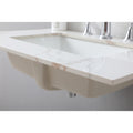 31Inch Bathroom Vanity Top Stone Carrara Gold Style Tops With Rectangle Undermount Ceramic Sink And Back Splash With 3 Faucet Hole For Bathrom Cabinet White Sintered Stone