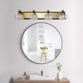 LED 4 Light Modern Crystal Bathroom Vanity Light Over yellow brown-luxury-modern-iron